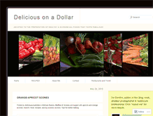 Tablet Screenshot of deliciousonadollar.com